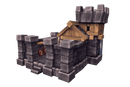 RTS Human Buildings - Low Poly Hand Painted