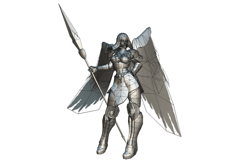Angelic Female Warrior