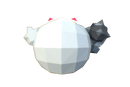 Micro Ghost Hubert - Faceted Style