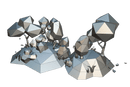Autumn Trees Set - Faceted Style