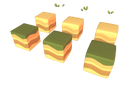 Cube World Ground Block - Proto Series