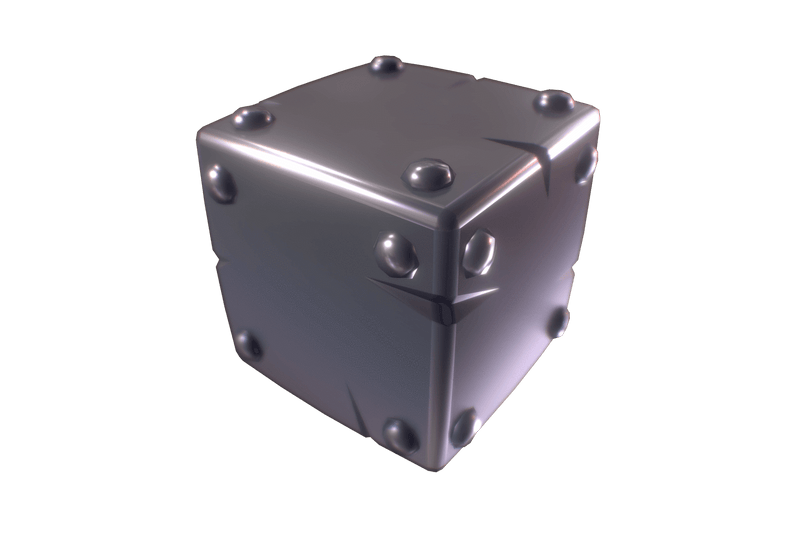 Cube World Metal Block - Proto Series