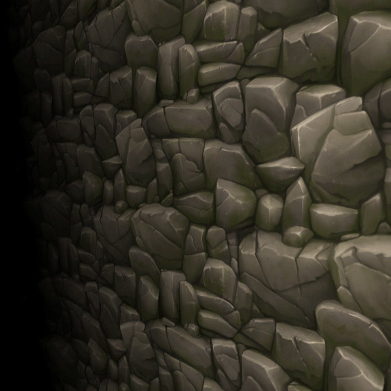 Props - Low Poly Rock Formation 03