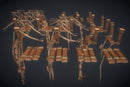 Rope Bridge Set - Low Poly