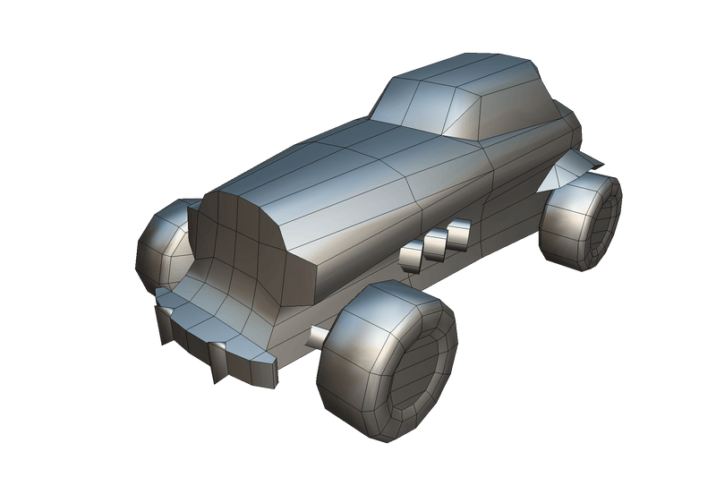 Vehicles  - Hot Rod Low Poly