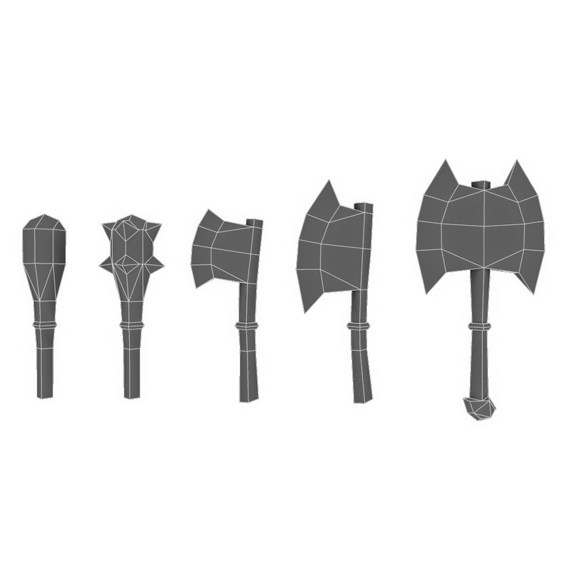 Weapons - Low Poly Modular Melee Weapon Set