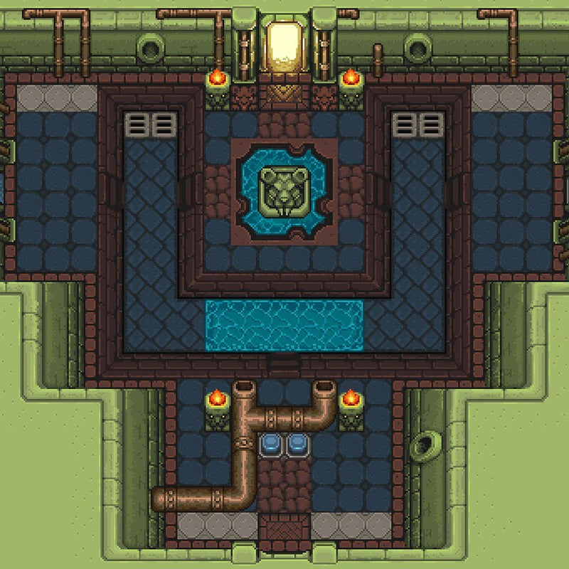 2D Environment - 2D Pixel Dungeon Level Chip Set 03