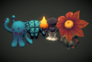 Low Poly Elementals Set - Hand Painted