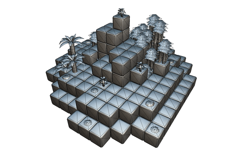 Buildings - Block World Level Set