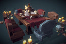 Dungeon Entourage Set - Low Poly