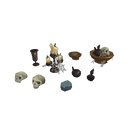 Buildings - Dungeon Entourage Set - Low Poly 3D Model