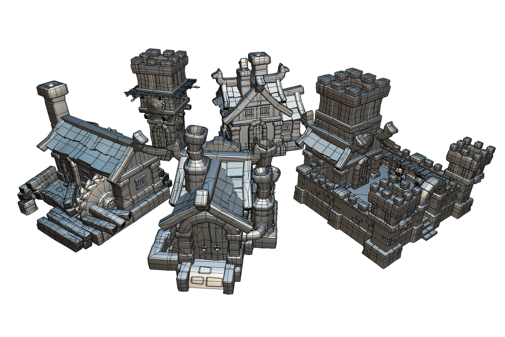 Human RTS Building Set - Proto Series