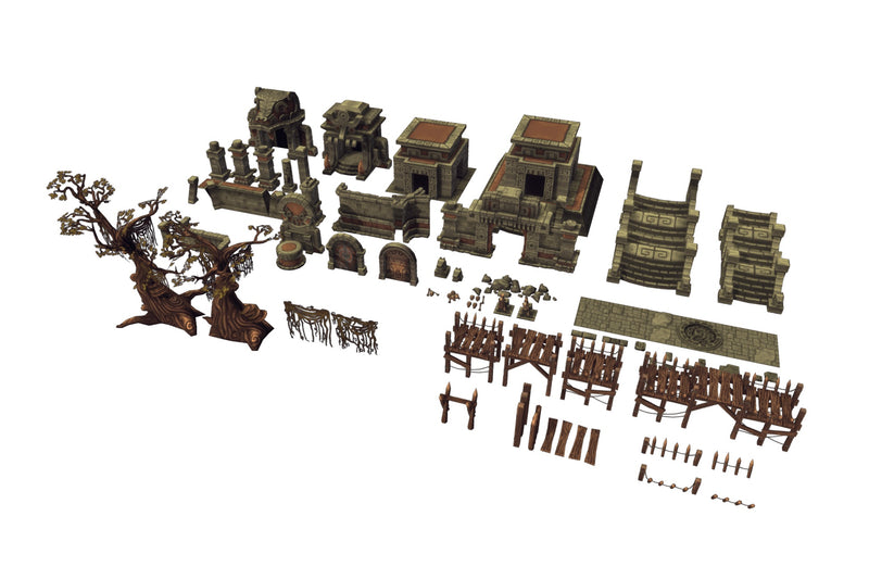 Mayan Temple Set