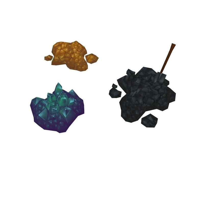 Low Poly Modular Rail Set