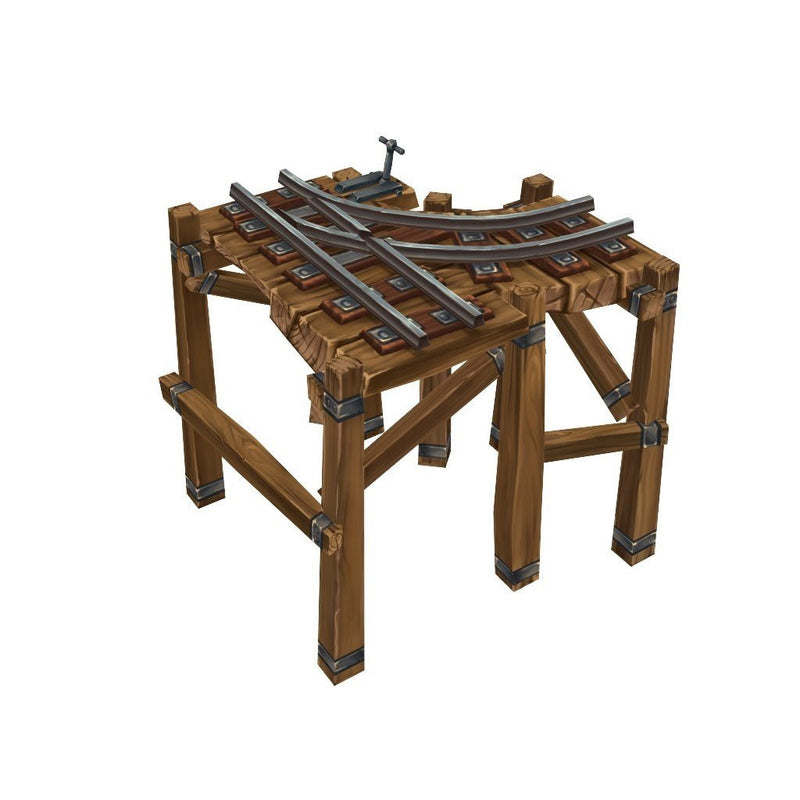 Low Poly Modular Rail Set