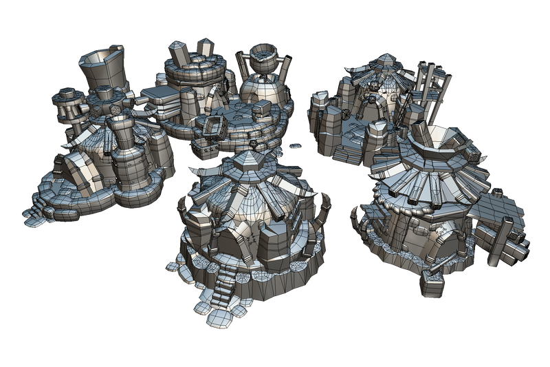 Orc RTS Building Set - Proto Series