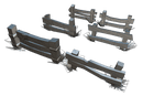 Buildings - Wooden Fence Set 02 - Low Poly Hand Painted