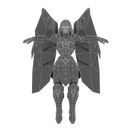 Character - Angelic Warrior Female - Low Poly 3D Model