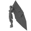 Character - Angelic Warrior Female - Low Poly 3D Model