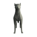 Character - Base Mesh Dog - Low Poly 3D Model