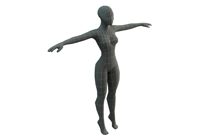 Character - Base Mesh Female - Low Poly