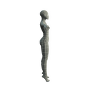 Character - Base Mesh Female - Low Poly 3D Model