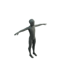 Character - Base Mesh Kid - Low Poly 3D Model