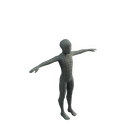 Character - Base Mesh Kid - Low Poly 3D Model