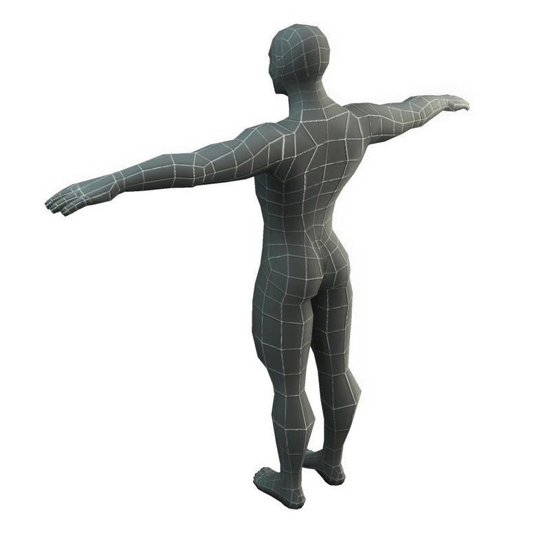 Character - Base Mesh Male - Low Poly 3D Model
