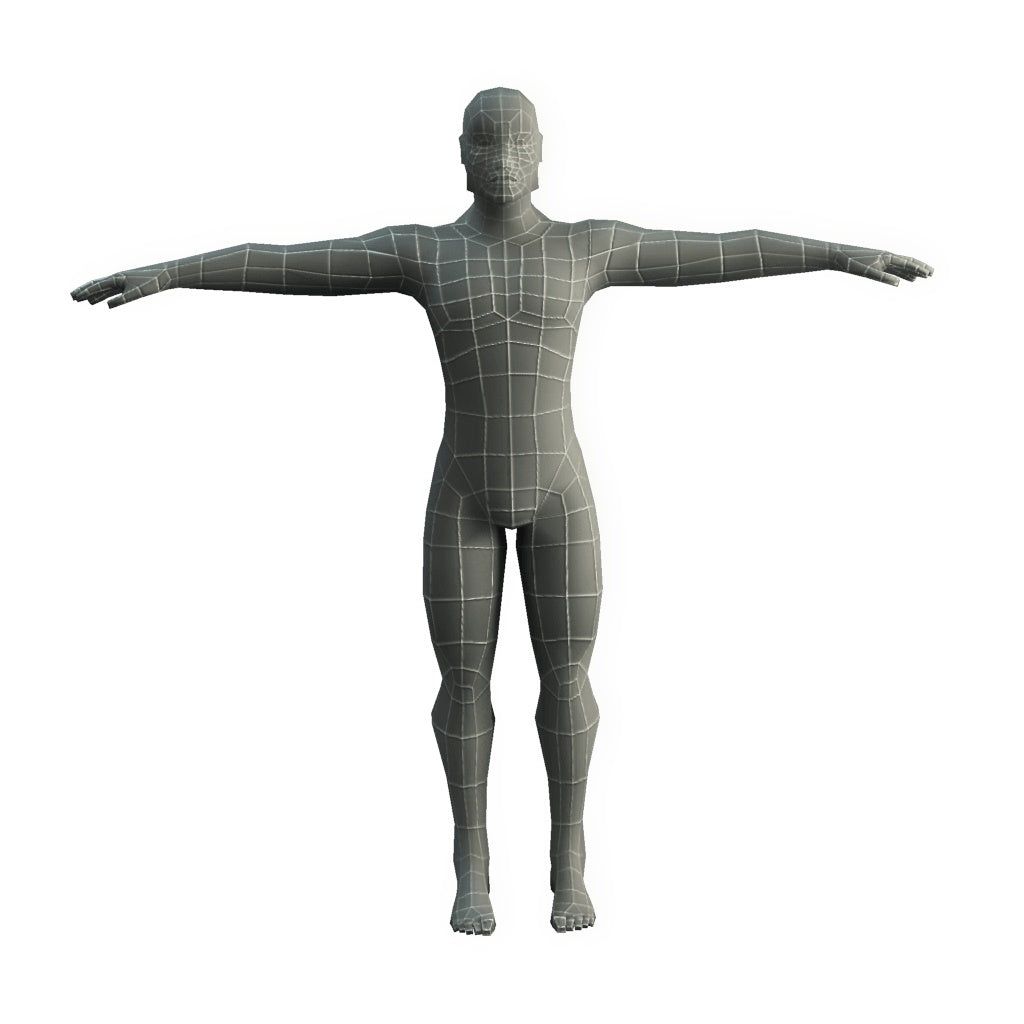 3d Model Child Rigged T-pose