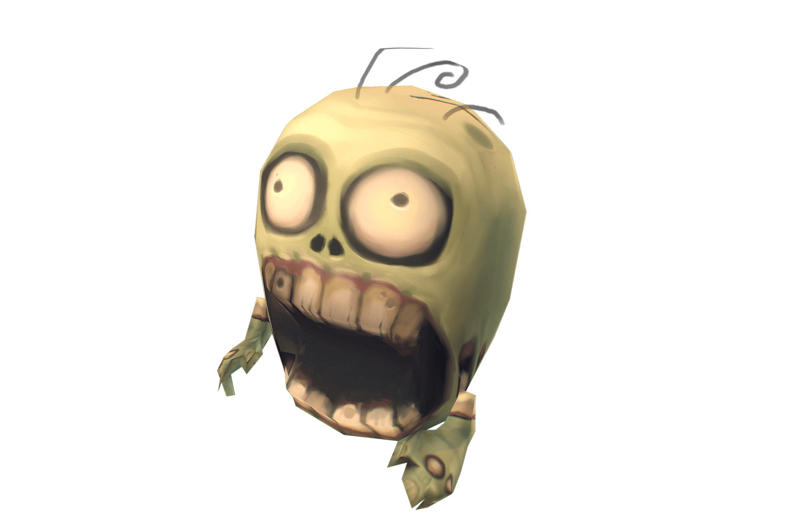 Cute Micro Zombie Brian 3D Characters