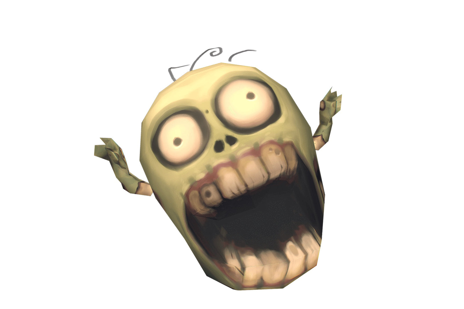 Cute Micro Zombie Brian 3D Characters