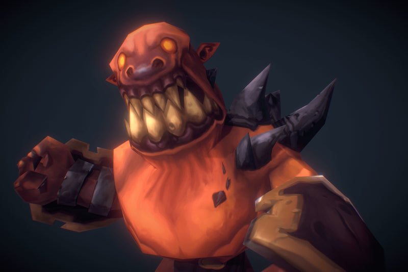 Demon Grunt - Low Poly Hand Painted