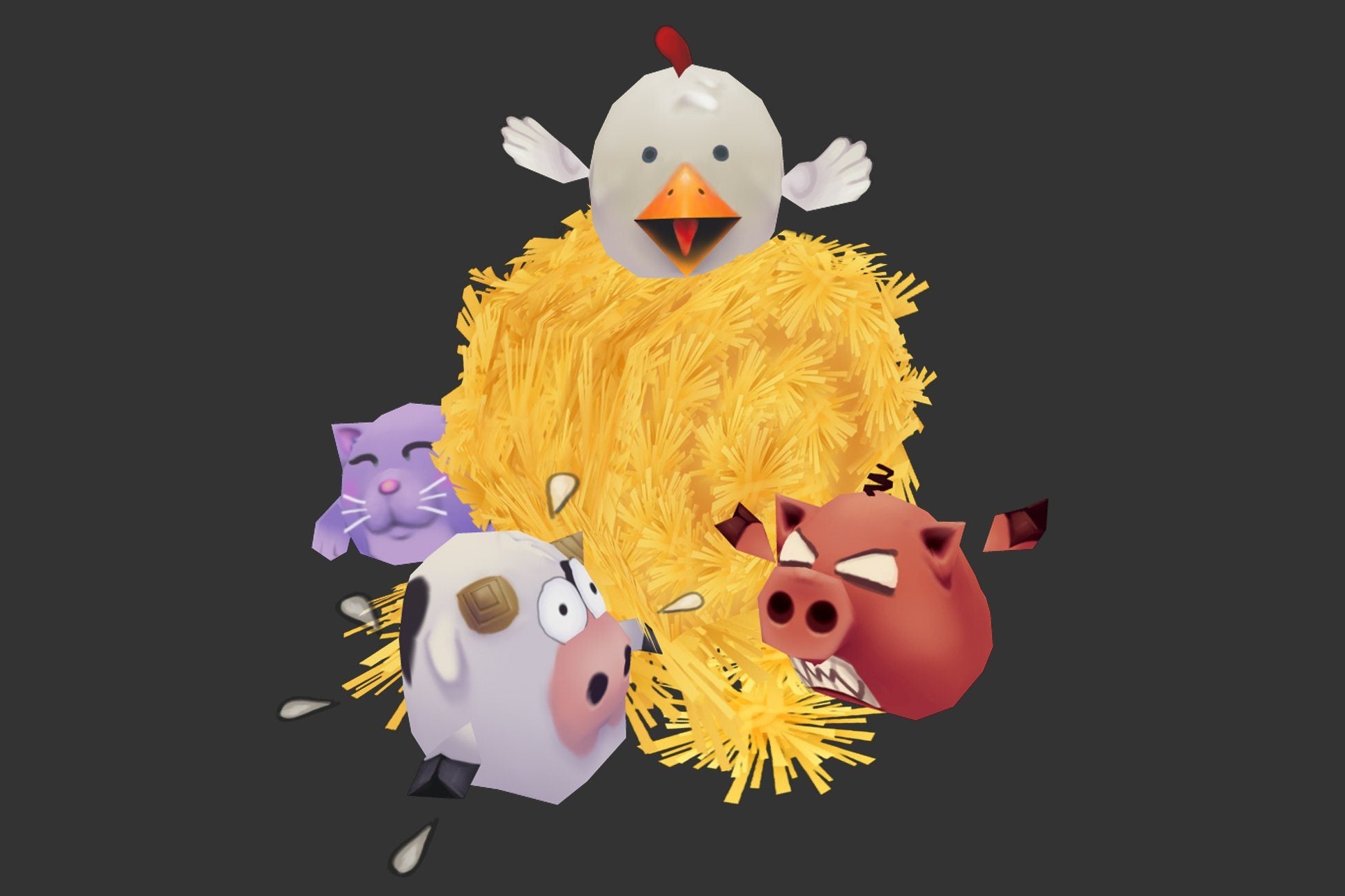 Микро поли. Рустер Руди. Петух Руди. Low Poly Micro Rooster Rudy model. Rooster Rudy 3d model.