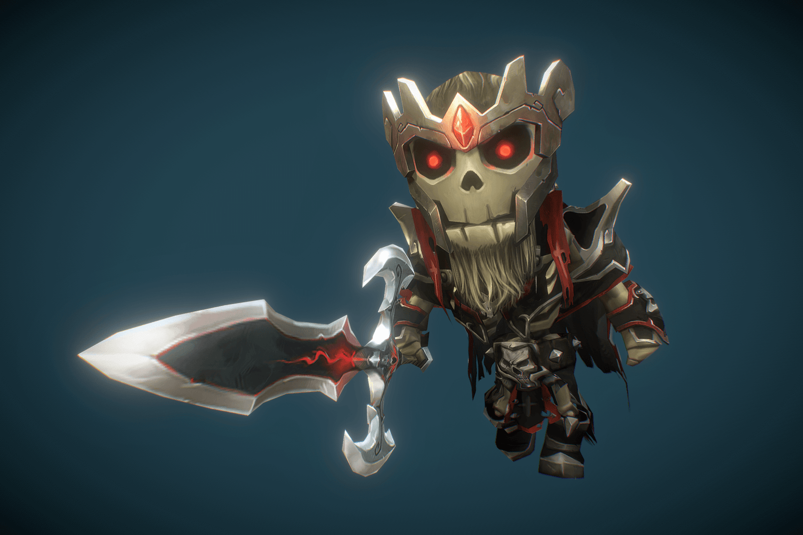 Mini Skeleton Swarm Pack 3D Characters