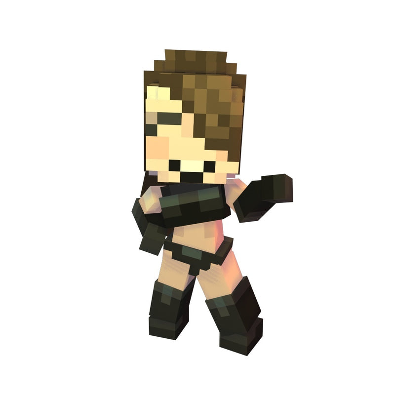 Character - Pixel Girl - Low Poly 3D Model