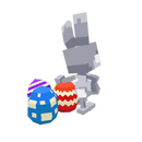 Character - Pixel Rabbit - Low Poly 3D Model