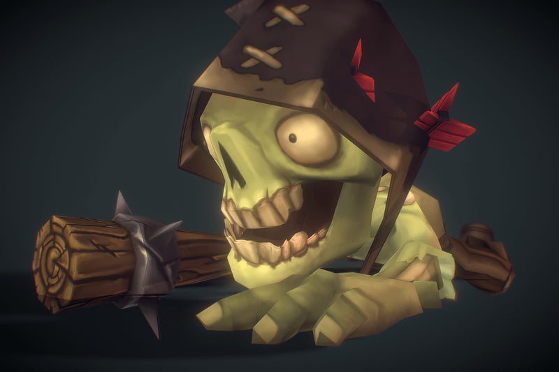 Zombie Commoner - Low Poly Hand Painted