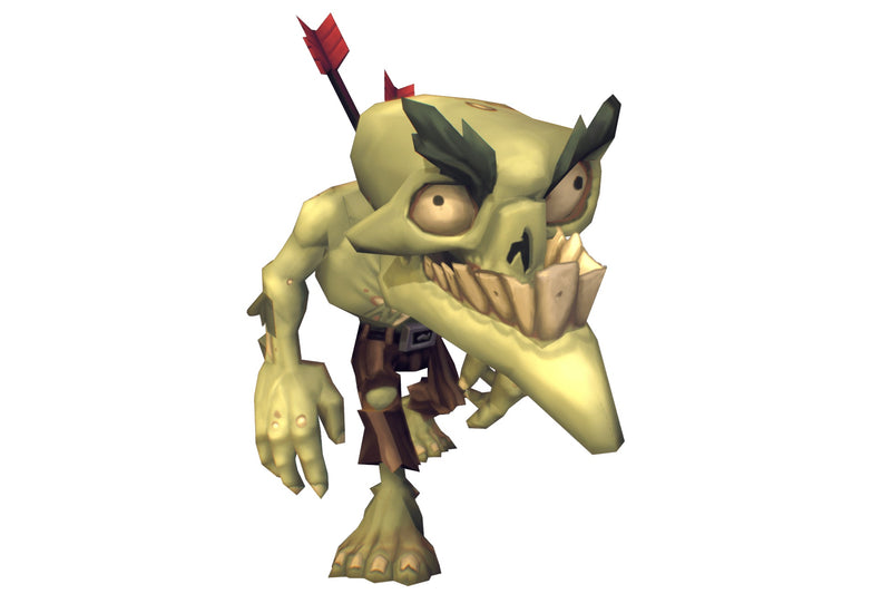Zombie Snapper - Low Poly Hand Painted
