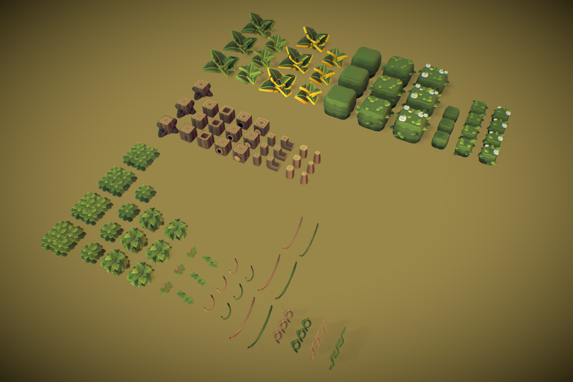 Cube World Jungle Theme Set - Proto Series