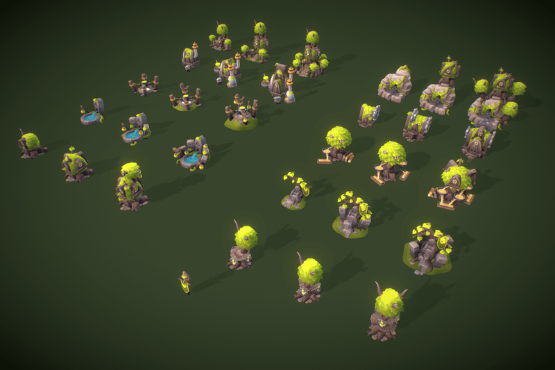 Elf RTS Building Set - Proto Series