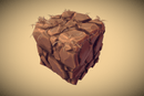 Cracked Earth Cube - PBR Handpainted Series