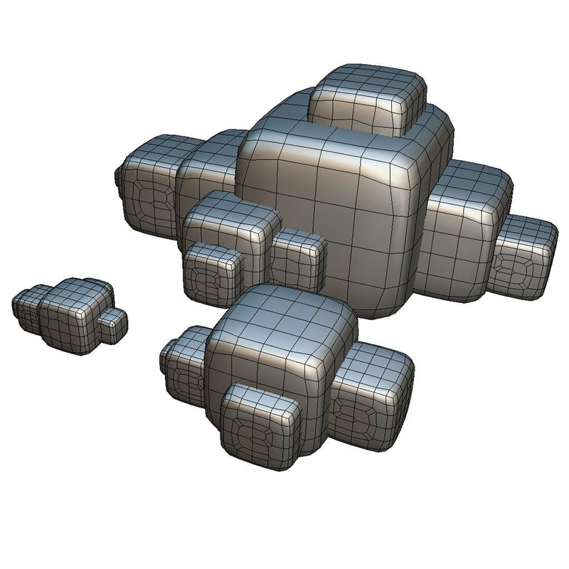 Environments - Cube World Cloud Block 1 - Smashy Craft Series