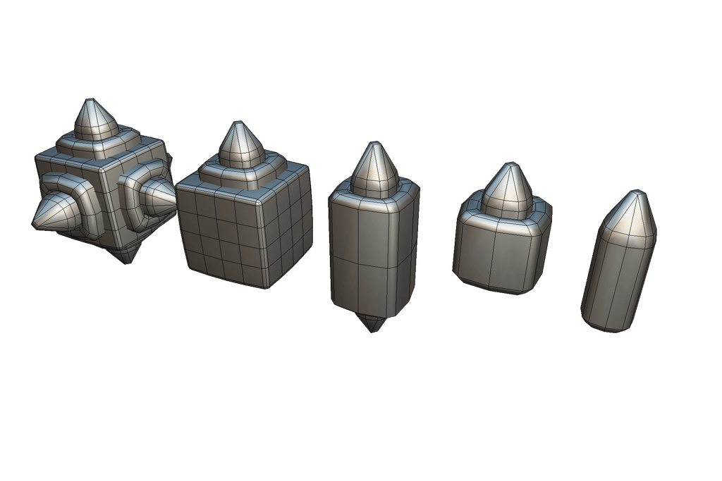 Cube World Metal Spike Block | Proto Series 3D Model