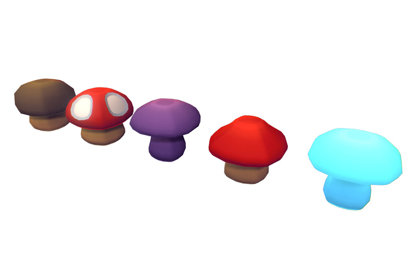 Cube World Mushrooms - Proto Series