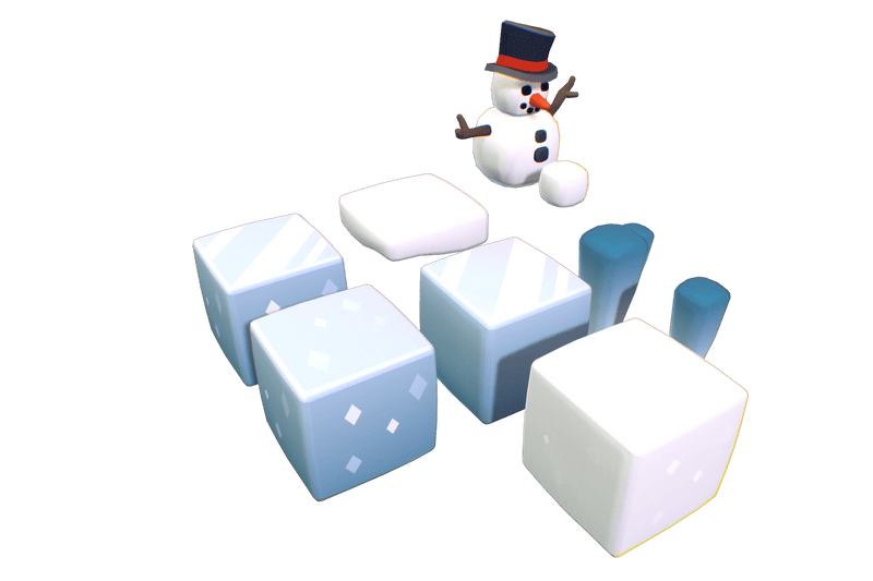 Cube World Snow & Ice Blocks - Proto Series