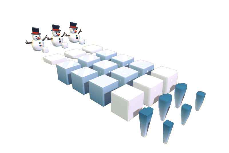 Cube World Snow & Ice Blocks - Proto Series