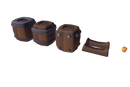 Cube World Wooden Barrels - Proto Series