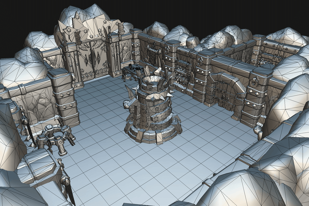 3d Dungeon Rack Art