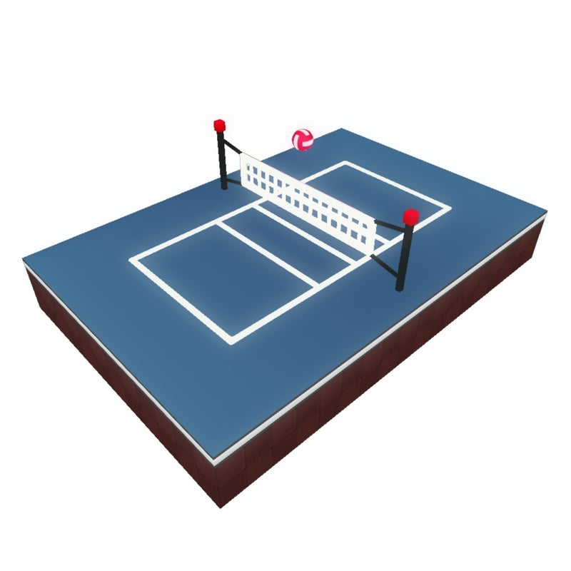 Environments - Volleyball Court Proto Series - Low Poly 3D Model